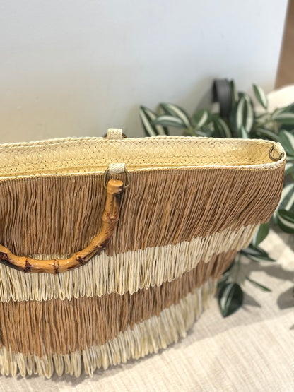 CESTA RAFIA FLECOS