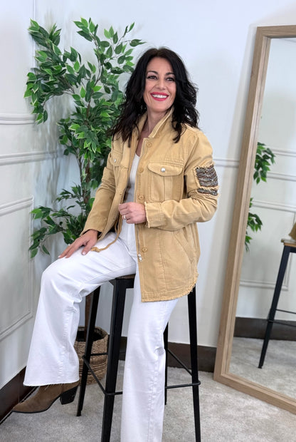 CHAQUETA SAHARIANA CAMEL