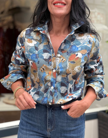 CAMISA NORTE ESTAMPADA