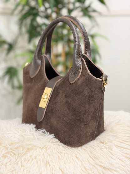 BOLSO GRACE PIEL CHOCOLATE