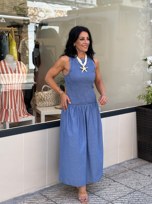 VESTIDO CHARLOT AZUL
