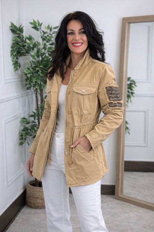 CHAQUETA SAHARIANA CAMEL