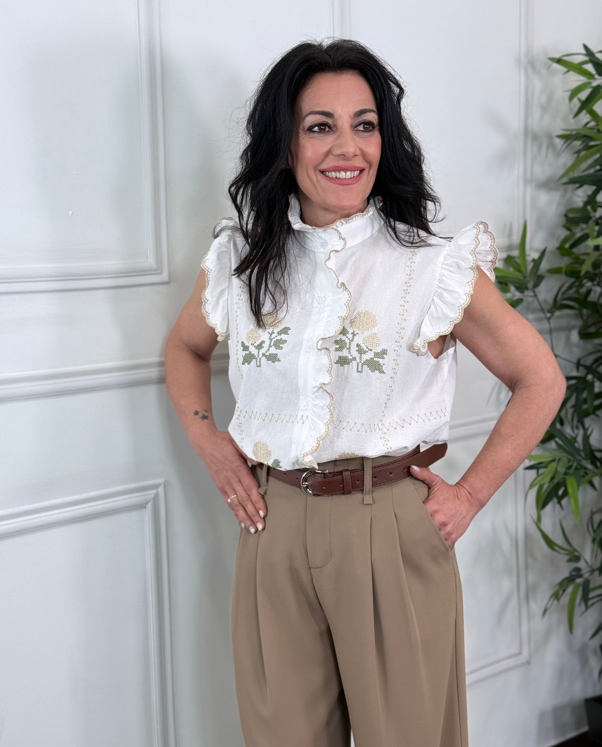 BLUSA HANNA BORDADA