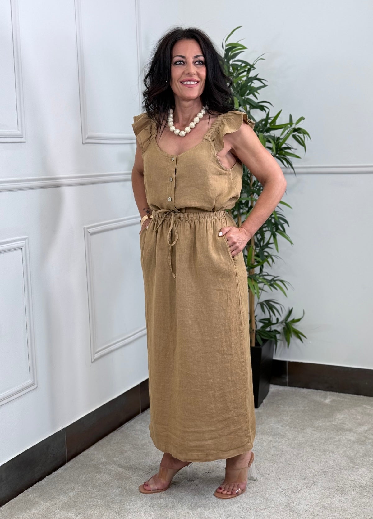 FALDA CAIRO CAMEL