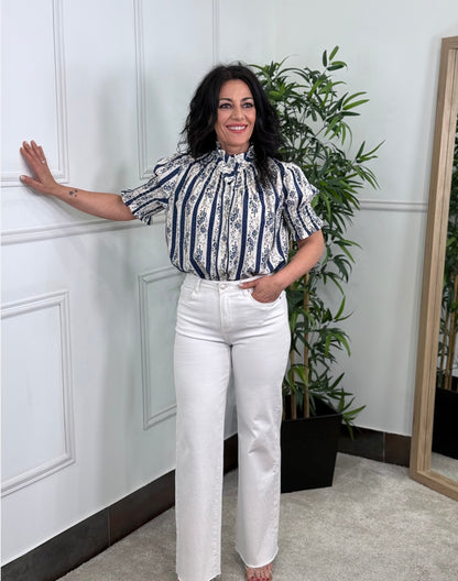 CAMISA LINA ESTAMPADA