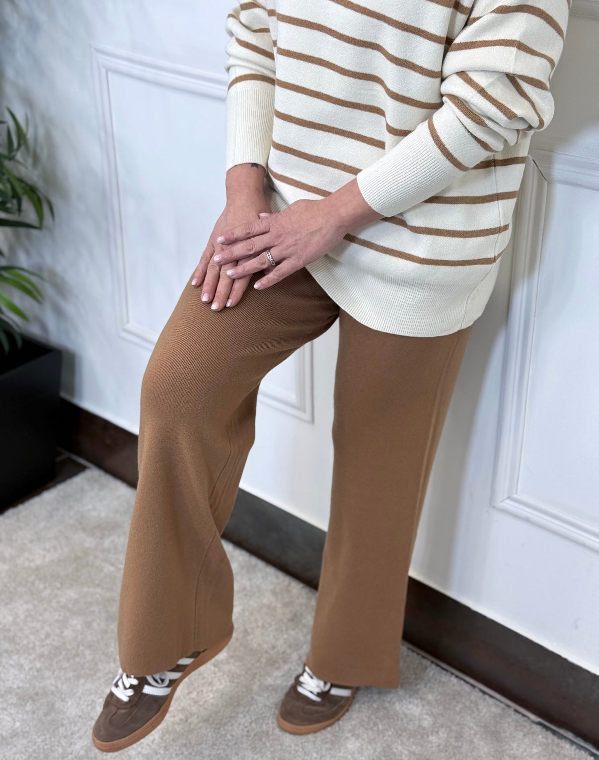 PANTALÓN SOFÍA  PUNTO CAMEL