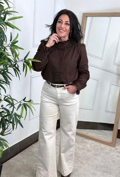 CAMISA LIND CHOCOLATE