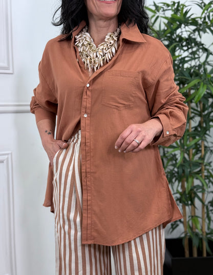 CAMISA OCRE