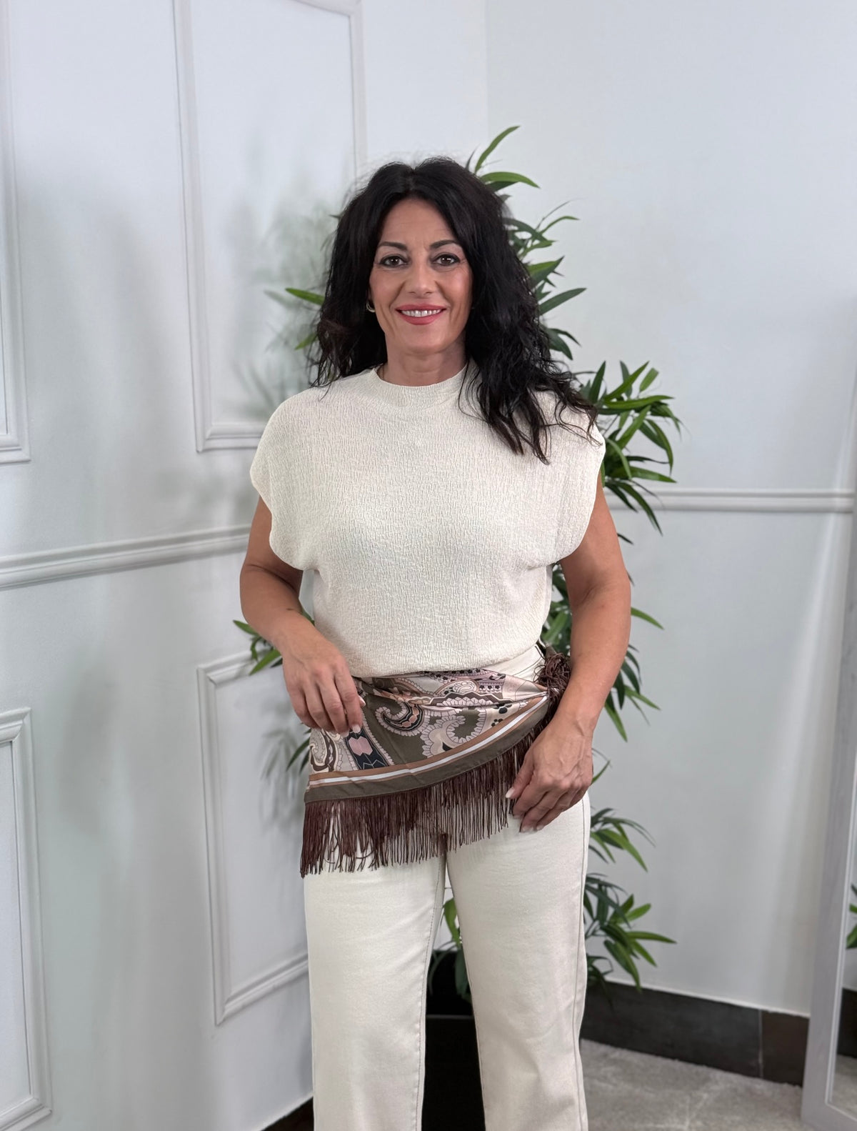 TOP TEXTURA BEIGE