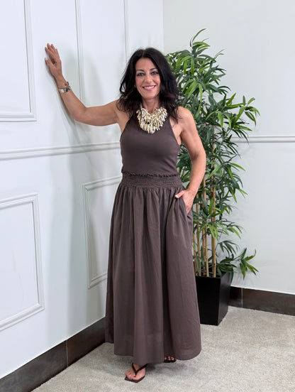 VESTIDO COCONUT CHOCOLATE