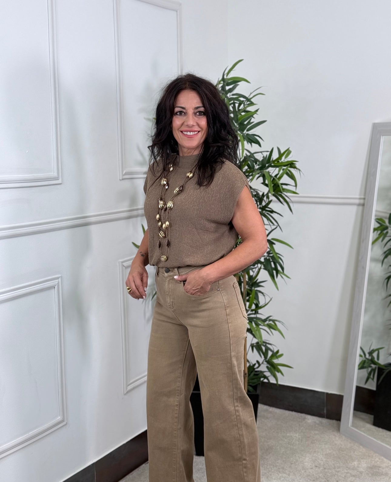 TOP TEXTURA CAMEL