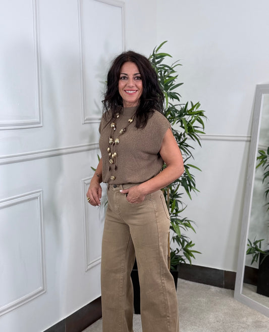 TOP TEXTURA CAMEL