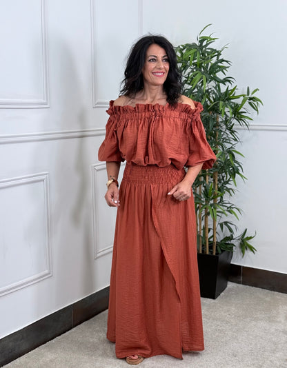 FALDA COCOA TEJA