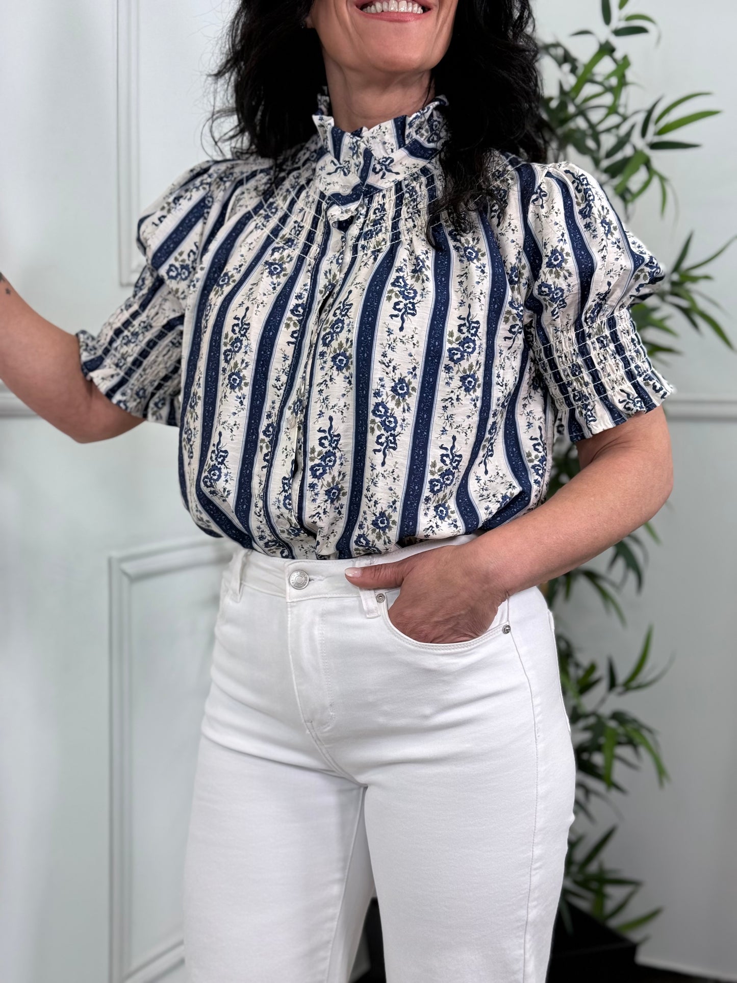 CAMISA LINA ESTAMPADA
