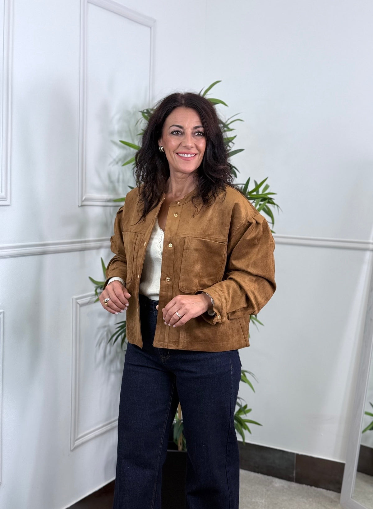 CHAQUETA EFECTO ANTE FLORENCIA