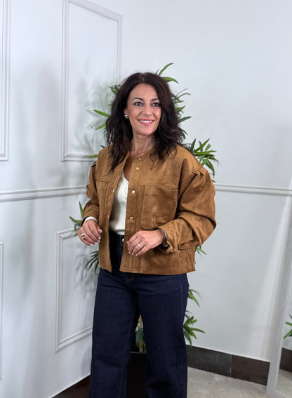 CHAQUETA EFECTO ANTE FLORENCIA