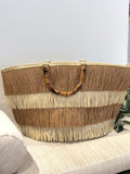 CESTA RAFIA FLECOS