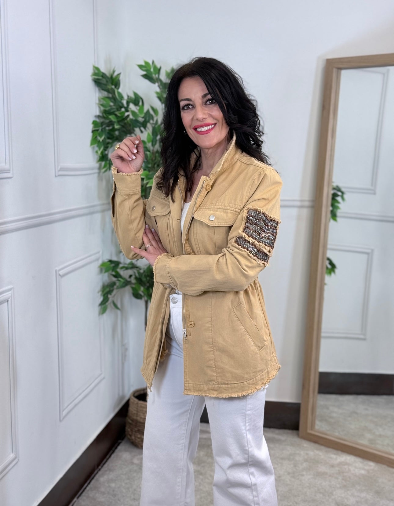 CHAQUETA SAHARIANA CAMEL