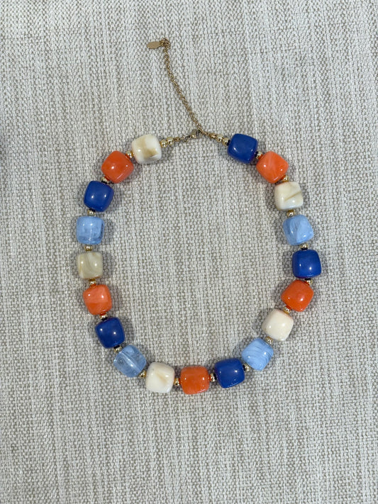 COLLAR BALL COMBINADO AZUL