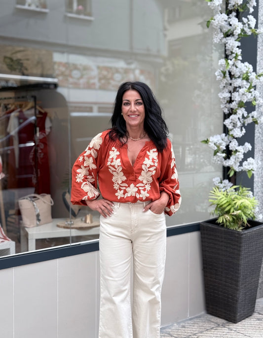 BLUSA CORODA TEJA