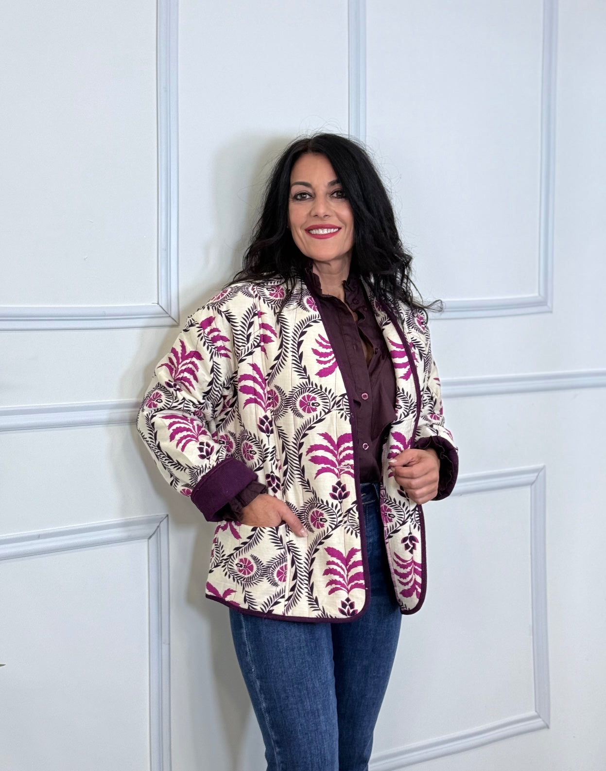 CHAQUETA ARIZONA VINO