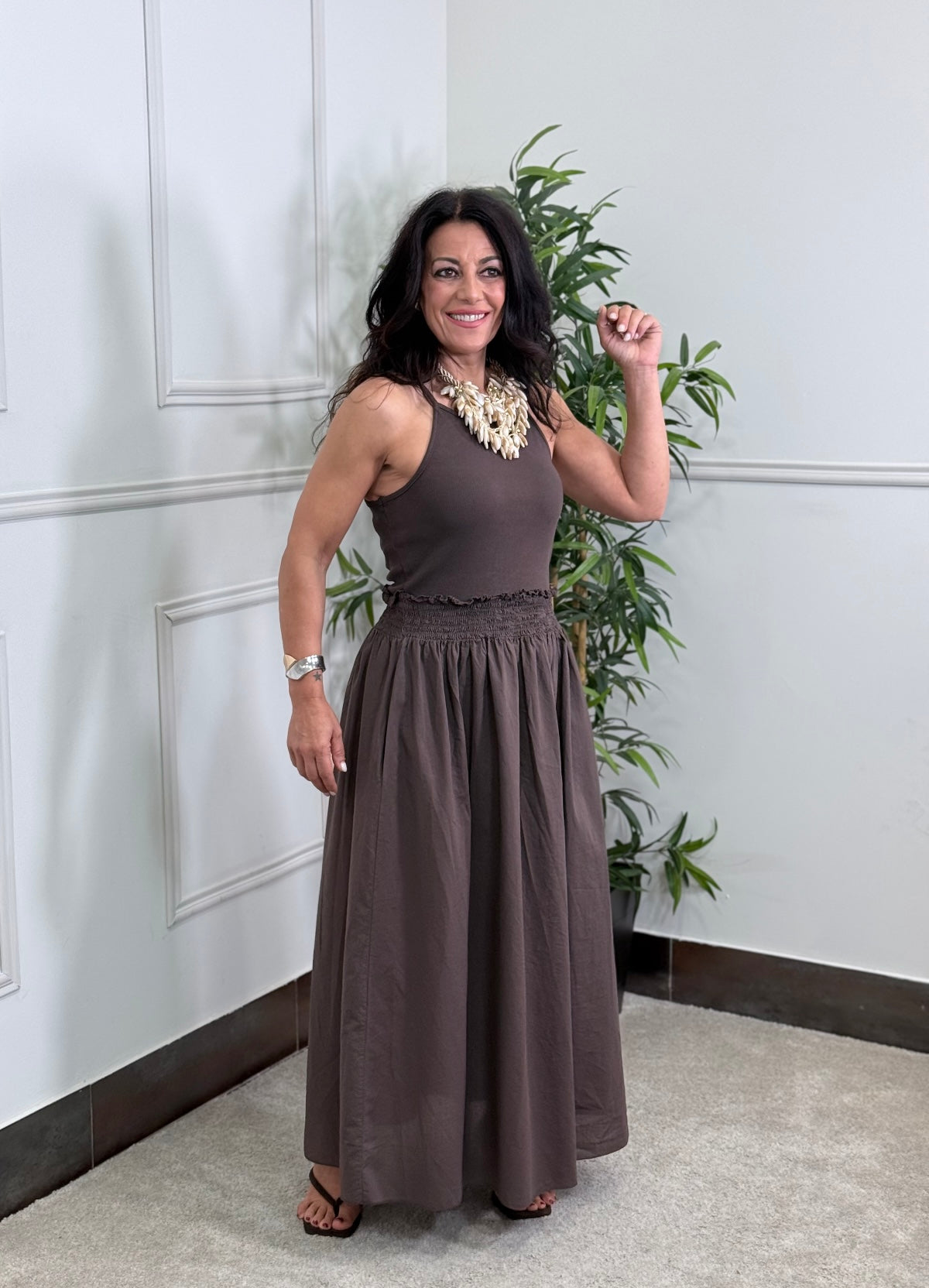 VESTIDO COCONUT CHOCOLATE