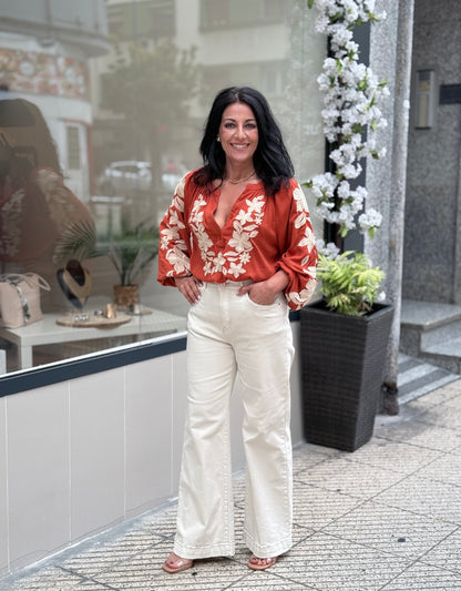 BLUSA CORODA TEJA