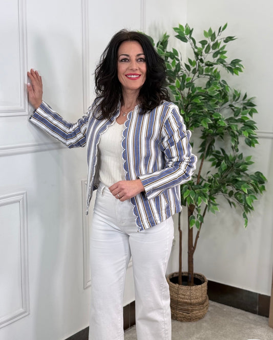 CHAQUETA RAYAS CIRCUS AZUL