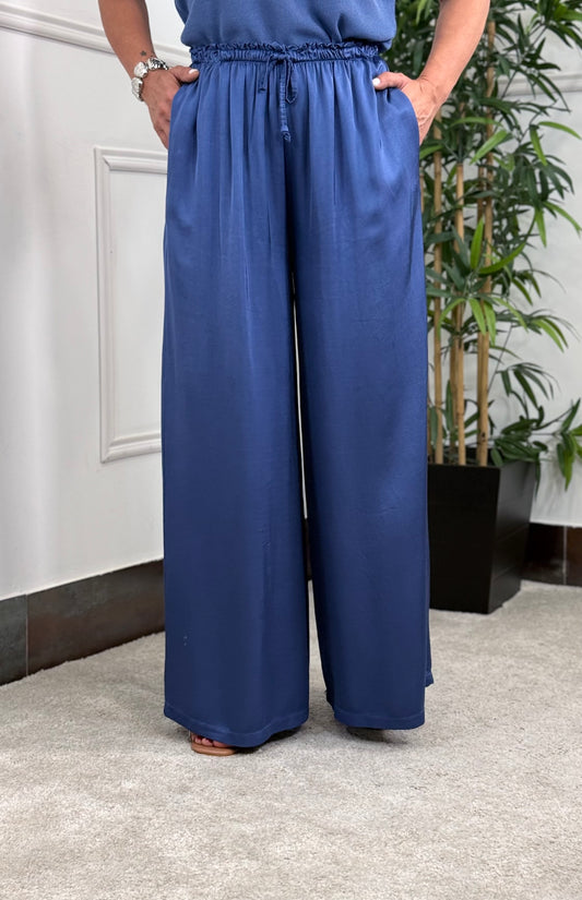 PANTALÓN ATELIER SATINADO BLUE