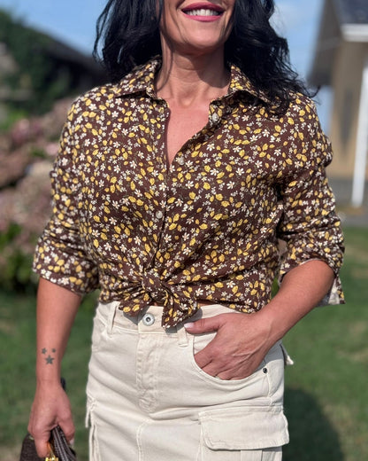 CAMISA ARGELIA CHOCOLATE