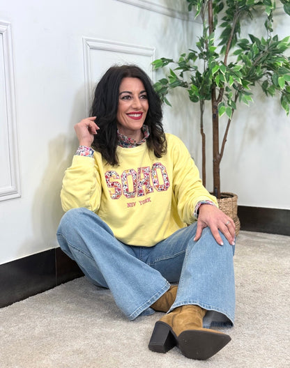 SUDADERA SOHO AMARILLO