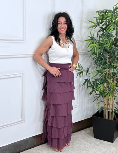FALDA BOHO VINO
