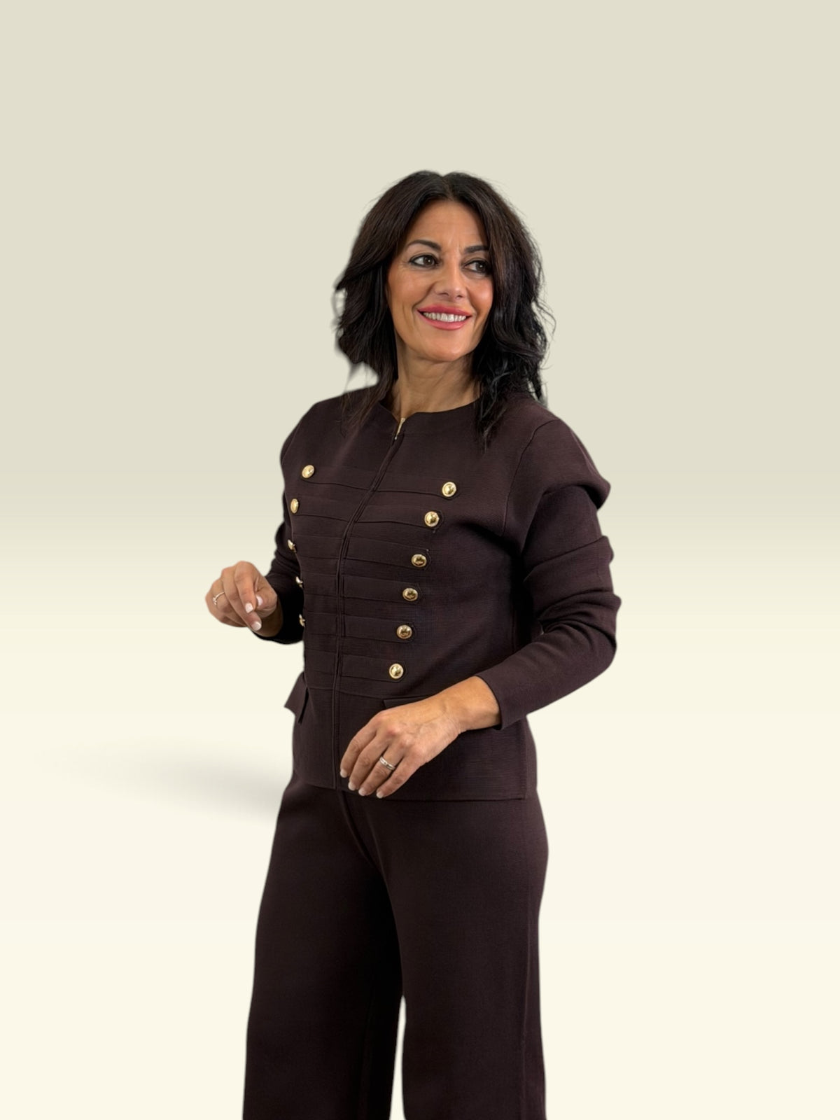 CONJUNTO NAPOLEÓN CHOCOLATE
