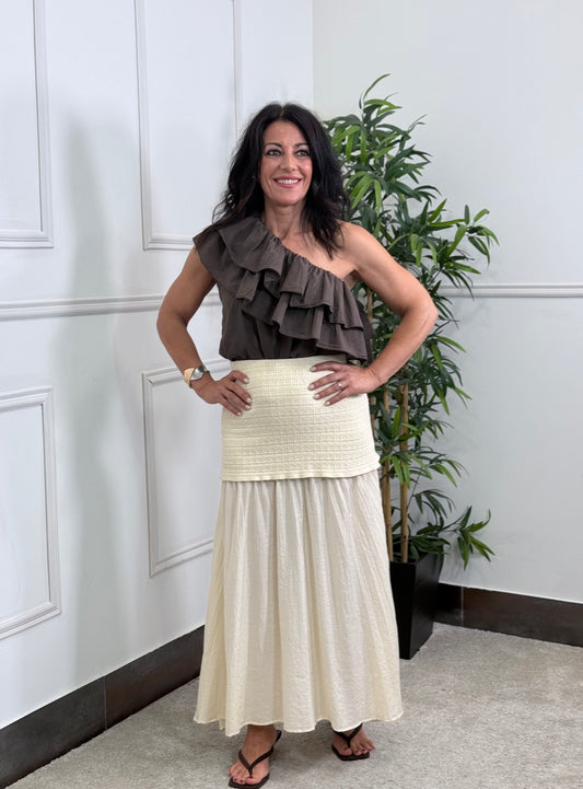 FALDA CAYETANA BEIGE