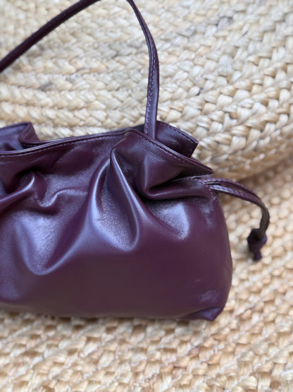 BOLSO LOVE PIEL  BURDEOS