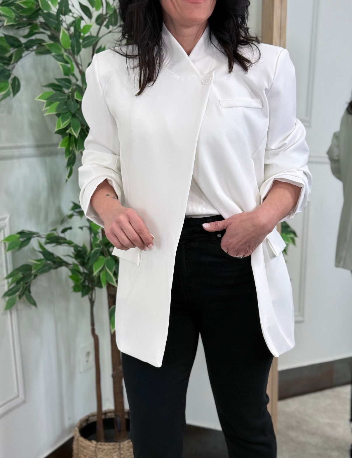 BLAZER BOTÓN BLANCA