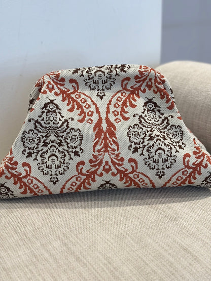 CLUTCH ESTAMPADO TEJA