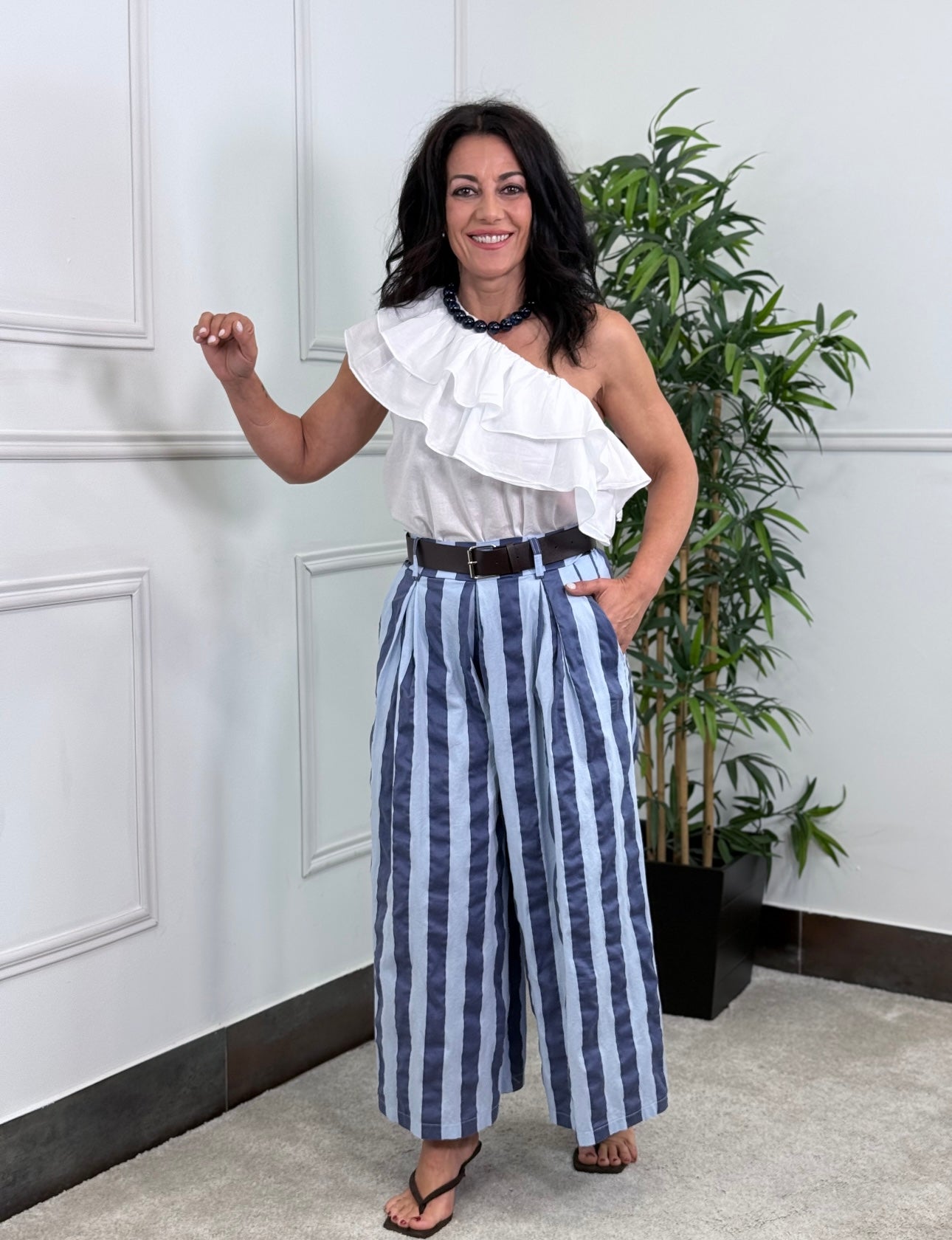 PANTALÓN CULOTTE RAYAS
