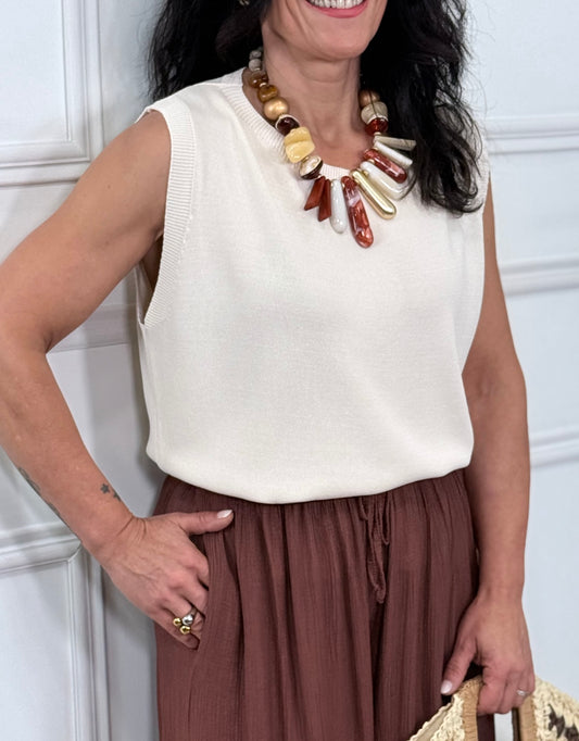 TOP PUNTO ATELIER BEIGE
