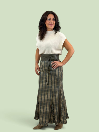 FALDA ESCOCIA KAKI