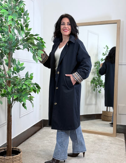 TRENCH SURY AZUL MARINO
