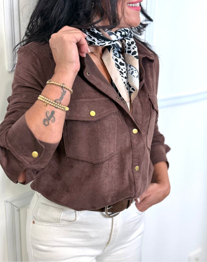 CAMISA ANTELINA CHOCOLATE