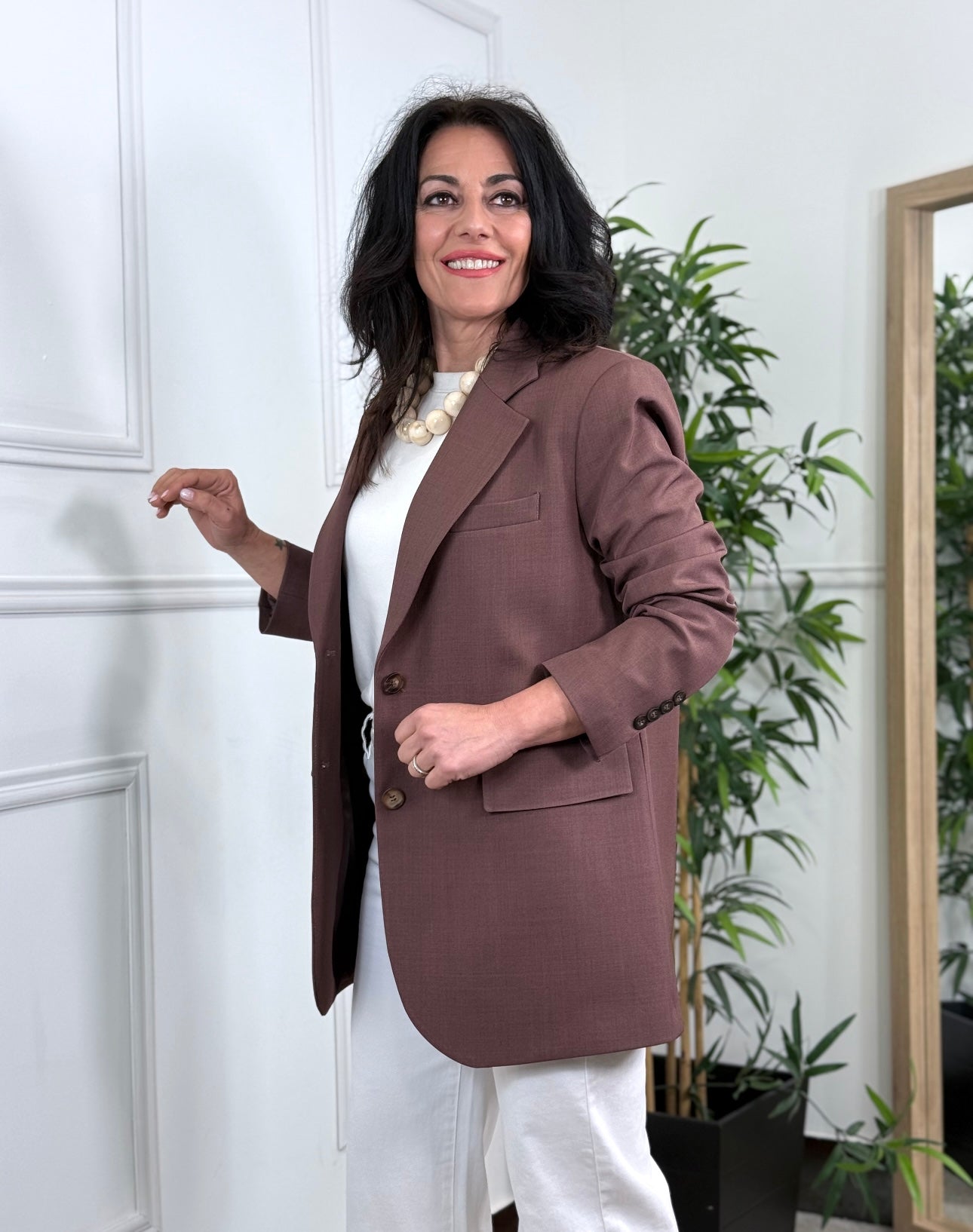 BLAZER BOTÓN ATELIER TERRACOTA