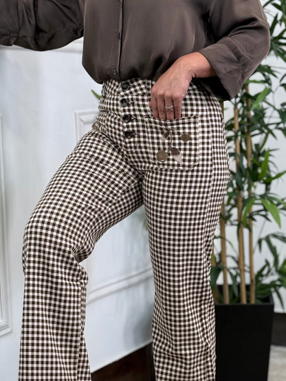 PANTALÓN VICHÍ BORDADO CHOCOLATE