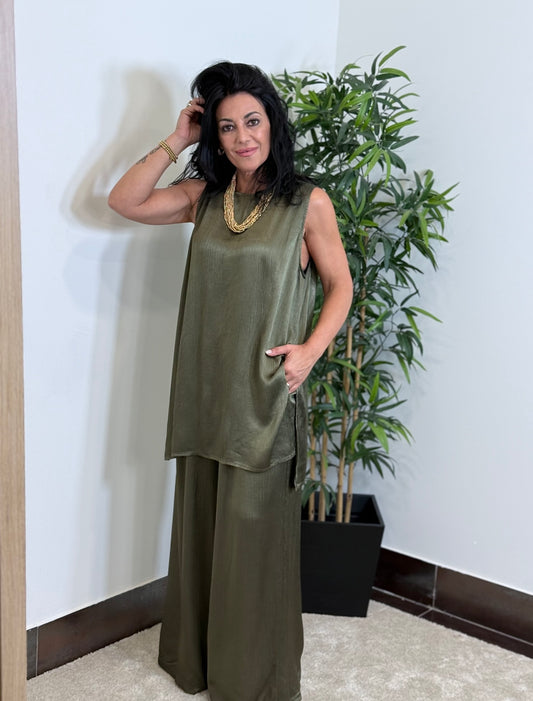 TOP|CASACA COOL VERDE