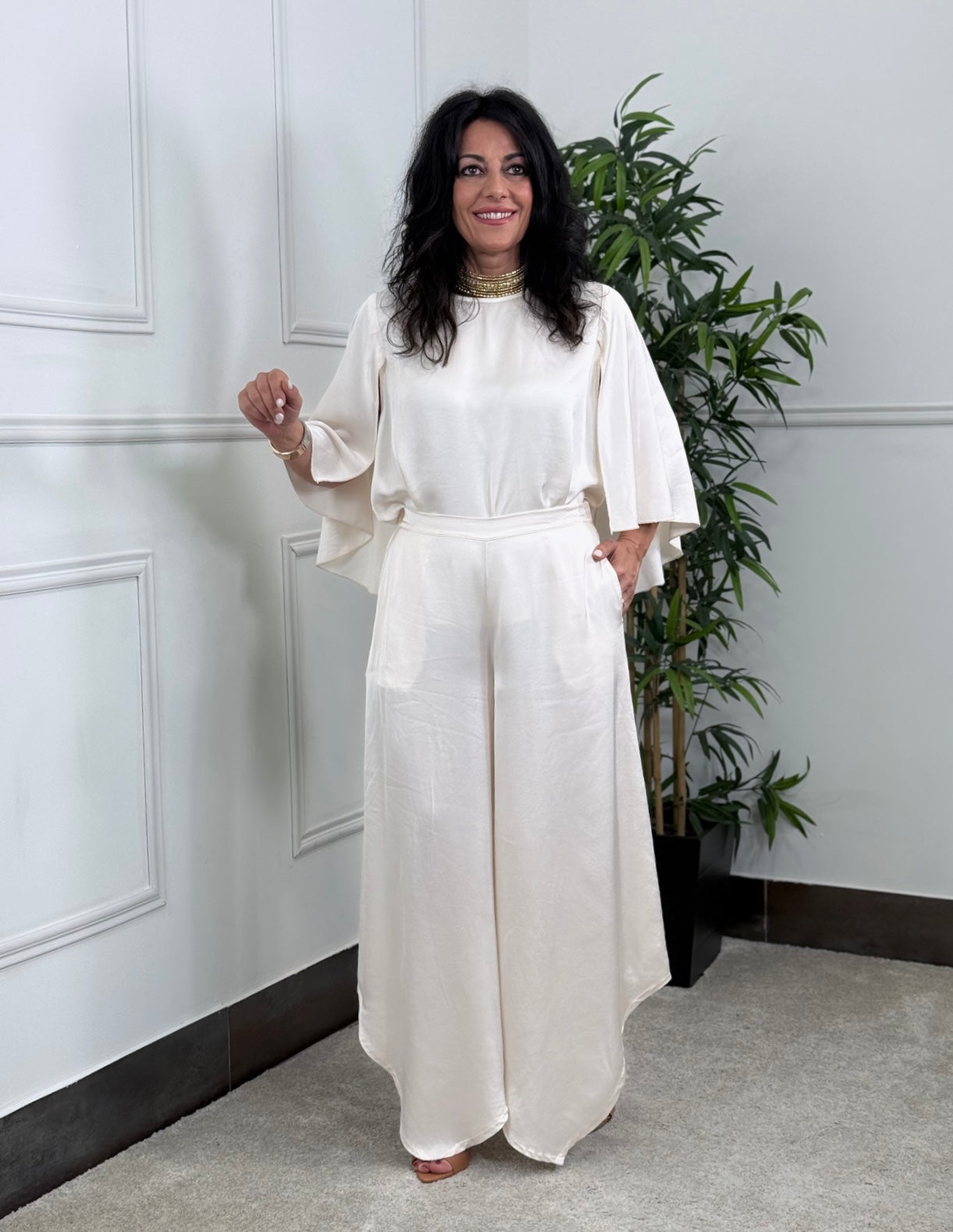 PANTALÓN DONNA BEIGE