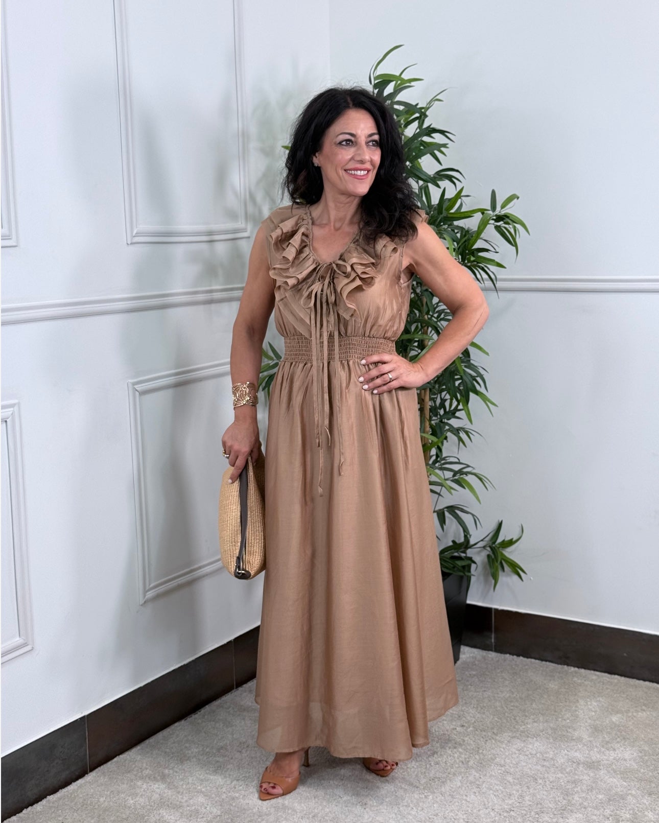 VESTIDO ÁFRICA CAMEL