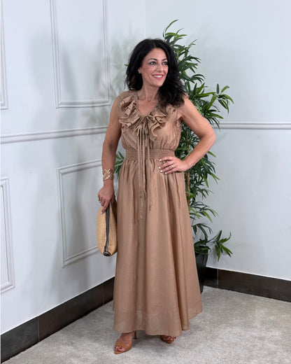 VESTIDO ÁFRICA CAMEL