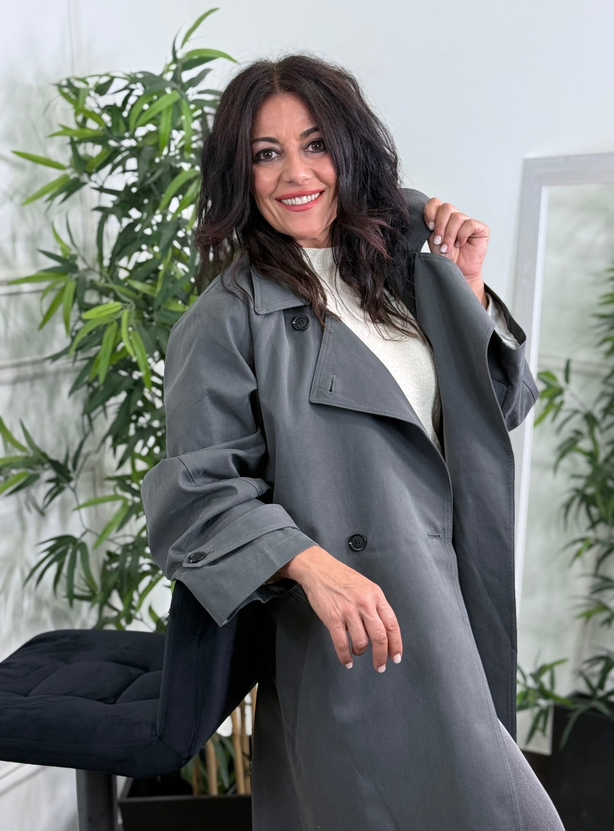 GABARDINA CANDY GRIS