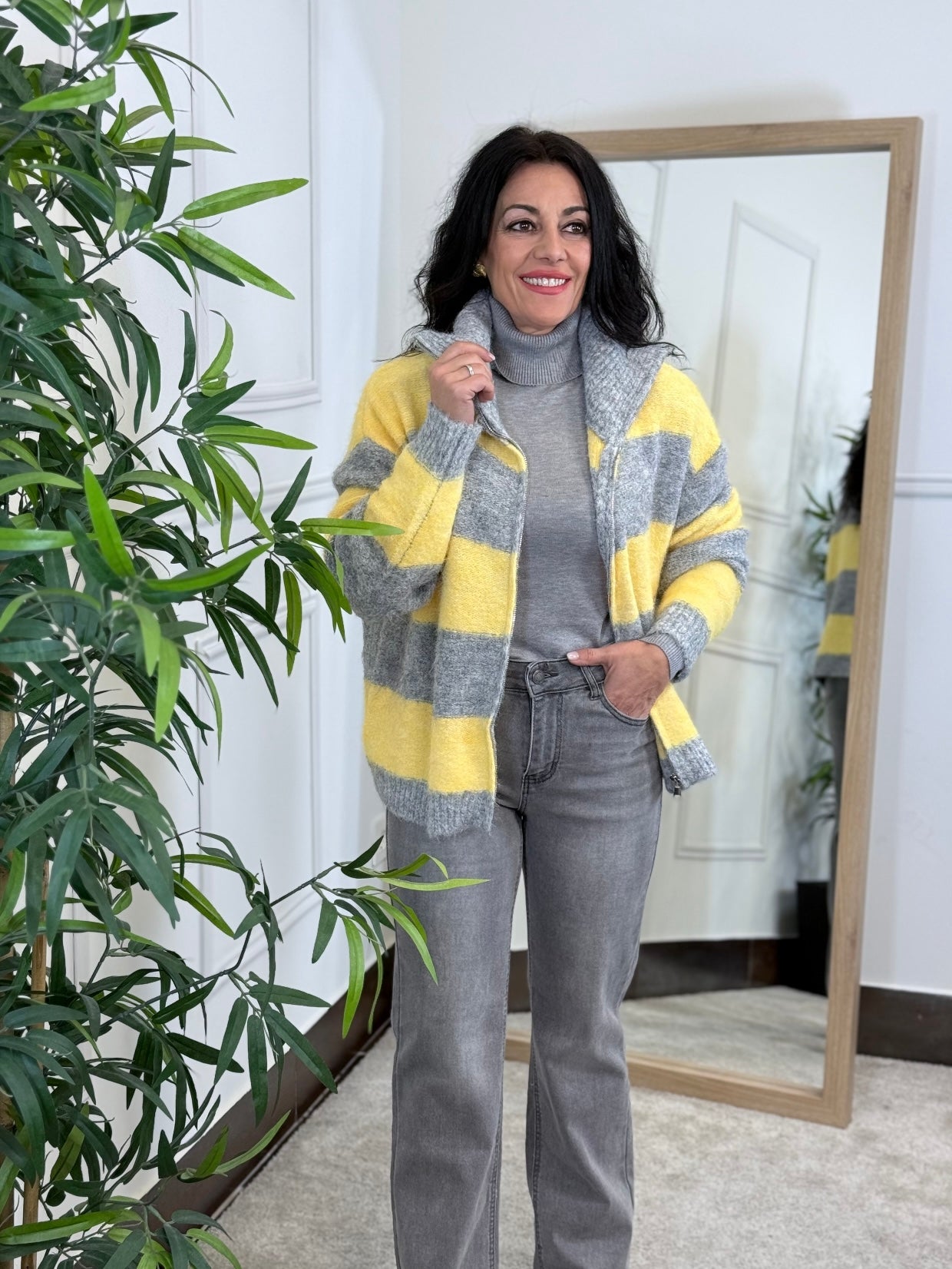 CHAQUETA YELLOW LANA